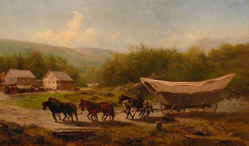 unknow artist Conestoga Wagon Norge oil painting art